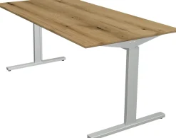 Kerkmann Form 2 Bureau Rechthoekig Eiken T-Voet 1.600 (B) x 800 (D) x 820 (H) mm