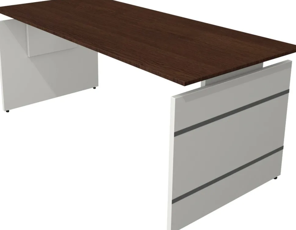 Kerkmann Form 4 Bureau Rechthoekig Wengé 1.800 (B) x 800 (D) x 760 (H) mm