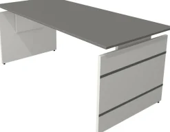 Kerkmann Form 4 Bureau Rechthoekig Grafiet Wang 1.800 (B) x 800 (D) x 760 (H) mm