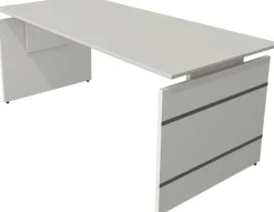 Kerkmann Form 4 Bureau Rechthoekig Lichtgrijs Wang 1.800 (B) x 800 (D) x 760 (H) mm