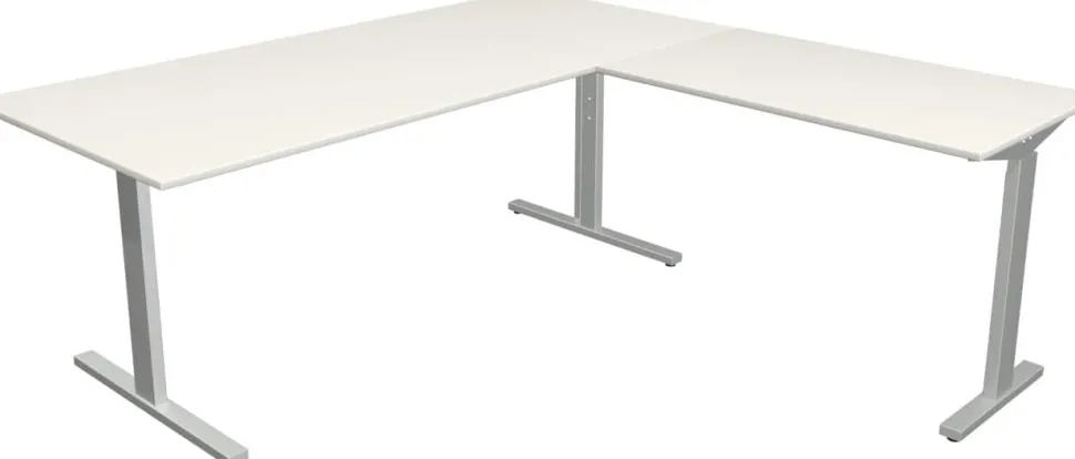 Kerkmann Form 2 Hoekbureau Wit T-Voet 1.800 (B) x 1.800 (D) x 820 (H) mm
