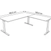 Kerkmann Form 2 Hoekbureau Ahorn T-Voet 1.800 (B) x 1.800 (D) x 820 (H) mm