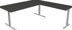 Kerkmann Form 2 Hoekbureau Antraciet T-Voet 1.800 (B) x 1.800 (D) x 820 (H) mm
