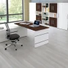Kerkmann Form 4 Hoekbureau Antraciet Wengé 3 Lades 1.950 (B) x 1.770 (D) x 740 (H) mm
