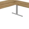 Kerkmann Form 2 Hoekbureau L-vorm Eiken T-Voet 1.600 (B) x 1.800 (D) x 820 (H) mm