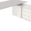 Kerkmann Form 4 Hoekbureau Lichtgrijs Wang 3 Lades 1.950 (B) x 1.770 (D) x 740 (H) mm