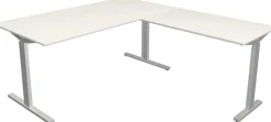 Kerkmann Form 2 Hoekbureau L-vorm Wit T-Voet 1.600 (B) x 1.800 (D) x 820 (H) mm