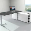 Kerkmann Hout Bureauladeblok 4 Lades Afsluitbaar 430 x 800 x 760 mm Grafiet, wit