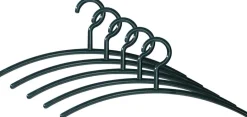 Kerkmann Kleerhangers 6004 Zwart 460 x 10 x 190 mm 5 Stuks