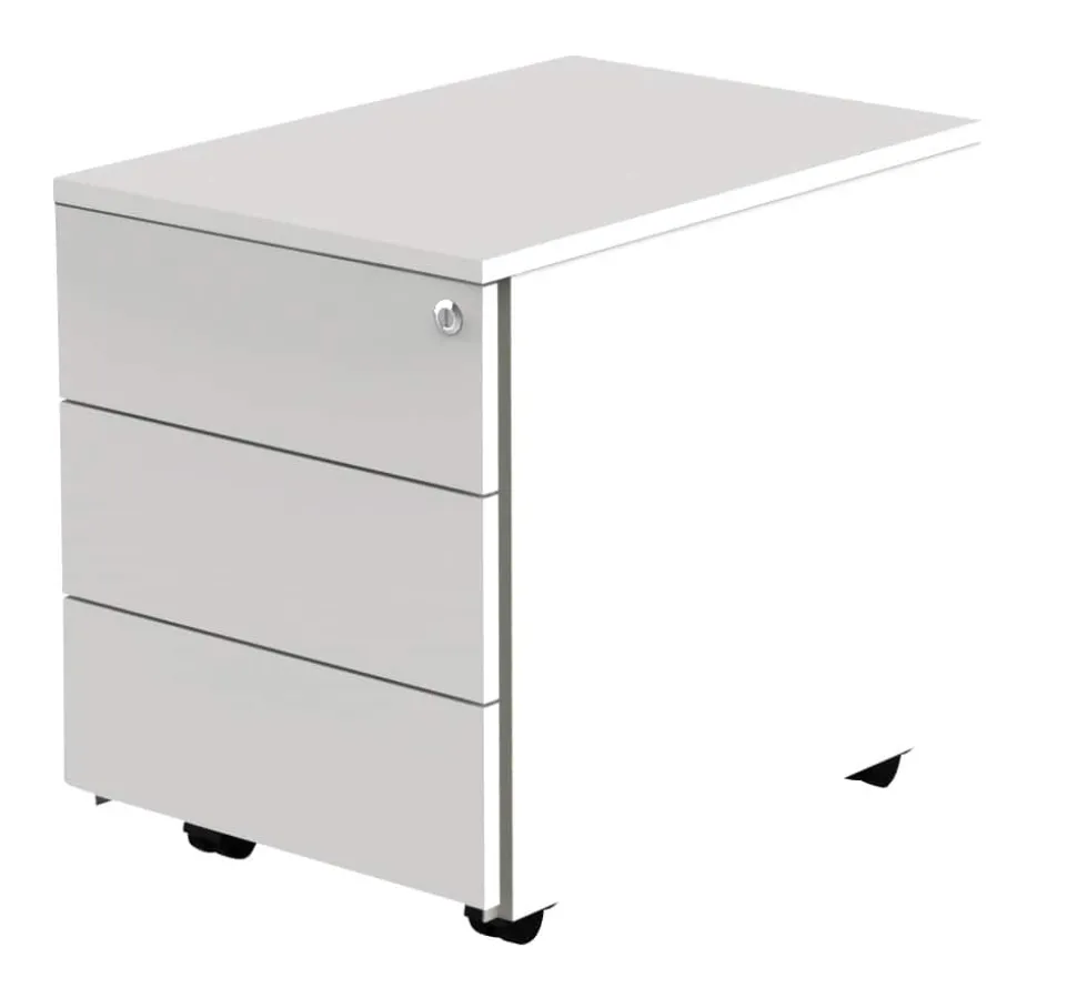 Kerkmann Mobiel ladeblok Wit 430 x 600 x 540 mm Met centraal slot 60 cm