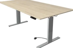 Kerkmann Move 3 Tube Zit-sta-bureau Rechthoekig Ahorn T-Voet 2.000 (B) x 1.000 (D) x 1.200 (H) mm