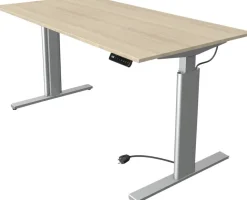Kerkmann Move 3 Tube Zit-sta-bureau Rechthoekig Ahorn T-Voet 1.600 (B) x 800 (D) x 1.200 (H) mm
