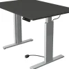 Kerkmann Move 3 Tube Zit-sta-bureau Rechthoekig Antraciet T-Voet 1.200 (B) x 800 (D) x 1.200 (H) mm