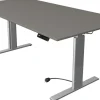 Kerkmann Move 3 Tube Zit-sta-bureau Rechthoekig Grafiet T-Voet 2.000 (B) x 1.000 (D) x 1.200 (H) mm
