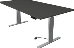 Kerkmann Move 3 Tube Zit-sta-bureau Rechthoekig Antraciet T-Voet 2.000 (B) x 1.000 (D) x 1.200 (H) mm