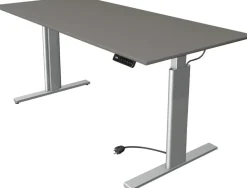 Kerkmann Move 3 Tube Zit-sta-bureau Rechthoekig Grafiet T-Voet 1.800 (B) x 800 (D) x 1.200 (H) mm
