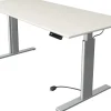 Kerkmann Move 3 Tube Zit-sta-bureau Rechthoekig Wit T-Voet 1.800 (B) x 800 (D) x 1.200 (H) mm