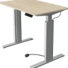 Kerkmann Move 3 Tube Zit-sta-bureau Rechthoekig Ahorn T-Voet 1.000 (B) x 600 (D) x 1.200 (H) mm