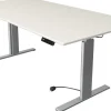 Kerkmann Move 3 Tube Zit-sta-bureau Rechthoekig Wit T-Voet 2.000 (B) x 1.000 (D) x 1.200 (H) mm