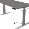 Kerkmann Move 3 Tube Zit-sta-bureau Rechthoekig Grafiet T-Voet 1.600 (B) x 800 (D) x 1.200 (H) mm