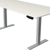 Kerkmann Move 1 Zit-sta-bureau Rechthoekig Wit T-Voet 1.800 (B) x 800 (D) x 1.230 (H) mm Melamine, staal