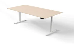 Kerkmann Move 3 Zit-sta-bureau Rechthoekig Esdoorn T-Voet 2,000 (B) x 1.000 (D) x 1.200 (H) mm Hout