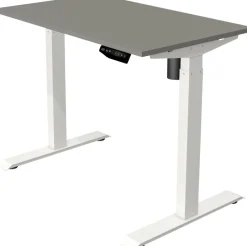 Kerkmann Move 1 Zit-sta-bureau Rechthoekig Grafiet T-Voet 1.000 (B) x 600 (D) x 1.230 (H) mm Melamine, staal