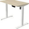 Kerkmann Move 1 Zit-sta-bureau Rechthoekig Ahorn T-Voet 1.000 (B) x 600 (D) x 1.230 (H) mm Melamine, staal