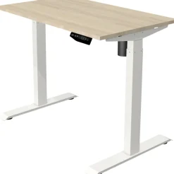 Kerkmann Move 1 Zit-sta-bureau Rechthoekig Ahorn T-Voet 1.000 (B) x 600 (D) x 1.230 (H) mm Melamine, staal