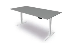 Kerkmann Move 3 Zit-sta-bureau Rechthoekig Grafiet T-Voet 2,000 (B) x 1.000 (D) x 1.200 (H) mm Hout
