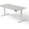Kerkmann Move 3 Zit-sta-bureau Rechthoekig Lichtgrijs T-Voet 1,600 (B) x 800 (D) x 1.200 (H) mm Hout