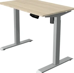 Kerkmann Move 1 Zit-sta-bureau Rechthoekig Ahorn T-Voet 1.000 (B) x 600 (D) x 1.230 (H) mm Melamine, staal