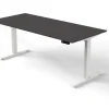 Kerkmann Move 3 Zit-sta-bureau Rechthoekig Antraciet T-Voet 1,800 (B) x 800 (D) x 1.200 (H) mm Hout