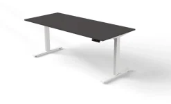 Kerkmann Move 3 Zit-sta-bureau Rechthoekig Antraciet T-Voet 1,800 (B) x 800 (D) x 1.200 (H) mm Hout
