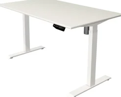 Kerkmann Move 1 Zit-sta-bureau Rechthoekig Wit T-Voet 1.400 (B) x 800 (D) x 1.230 (H) mm Melamine, staal