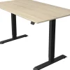 Kerkmann Move 1 Zit-sta-bureau Rechthoekig Ahorn T-Voet 1.600 (B) x 800 (D) x 1.230 (H) mm