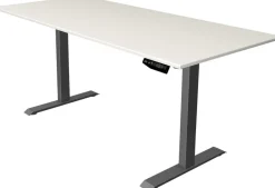 Kerkmann Move 1 Zit-sta-bureau Rechthoekig Wit T-Voet 1.800 (B) x 800 (D) x 1.230 (H) mm Melamine, staal