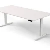 Kerkmann Move 3 Zit-sta-bureau Rechthoekig Wit T-Voet 2,000 (B) x 1.000 (D) x 1.200 (H) mm Hout