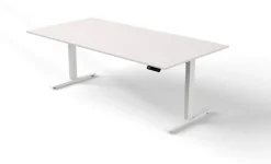 Kerkmann Move 3 Zit-sta-bureau Rechthoekig Wit T-Voet 2,000 (B) x 1.000 (D) x 1.200 (H) mm Hout