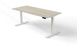 Kerkmann Move 3 Zit-sta-bureau Rechthoekig Esdoorn T-Voet 1,800 (B) x 800 (D) x 1.200 (H) mm Hout