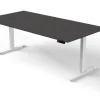 Kerkmann Move 3 Zit-sta-bureau Rechthoekig Antraciet T-Voet 2,000 (B) x 1.000 (D) x 1.200 (H) mm Hout