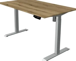 Kerkmann Move 1 Zit-sta-bureau Rechthoekig Eiken T-Voet 1.400 (B) x 800 (D) x 1.230 (H) mm Melamine, staal