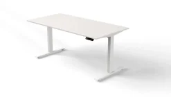 Kerkmann Move 3 Zit-sta-bureau Rechthoekig Wit T-Voet 1,600 (B) x 800 (D) x 1.200 (H) mm Hout