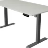Kerkmann Move 1 Zit-sta-bureau Rechthoekig Lichtgrijs T-Voet 1.400 (B) x 800 (D) x 1.230 (H) mm