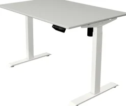 Kerkmann Move 1 Zit-sta-bureau Rechthoekig Lichtgrijs T-Voet 1.200 (B) x 800 (D) x 1.230 (H) mm Melamine, staal
