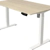 Kerkmann Move 1 Zit-sta-bureau Rechthoekig Ahorn T-Voet 1.400 (B) x 800 (D) x 1.230 (H) mm Melamine, staal