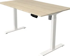 Kerkmann Move 1 Zit-sta-bureau Rechthoekig Ahorn T-Voet 1.400 (B) x 800 (D) x 1.230 (H) mm Melamine, staal