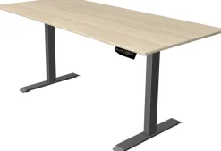 Kerkmann Move 1 Zit-sta-bureau Rechthoekig Ahorn T-Voet 1.800 (B) x 800 (D) x 1.230 (H) mm Melamine, staal