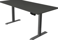 Kerkmann Move 1 Zit-sta-bureau Rechthoekig Antraciet T-Voet 1.800 (B) x 800 (D) x 1.230 (H) mm Melamine, staal