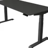 Kerkmann Move4 Elektrisch hoogteverstelbaar Zit-sta-bureau Antraciet T-voet 1800 (B) x 800 (D) x 1290 (H) mm Hout, Metaal